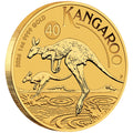 2026 1oz Perth Mint Gold Kangaroo 40th Anniversary bullion coin – edge view