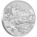 2026 1oz Perth Mint Wonders of Australia Outback silver bullion coin – edge view