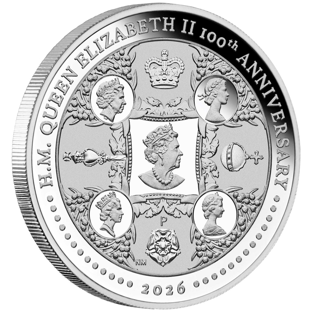 1oz Silver QE2 100th Birthday Silver Proof Coin .9999