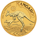 2026 1oz Perth Mint Gold Kangaroo 40th Anniversary bullion coin – reverse