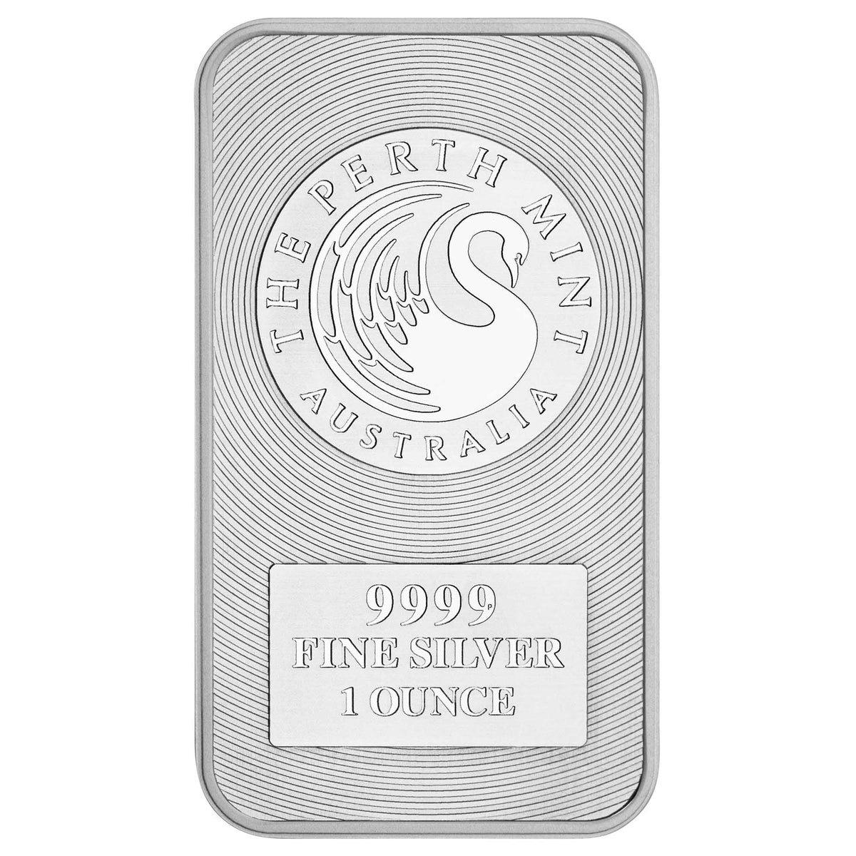 1oz Perth Mint Silver Kangaroo minted bar – reverse