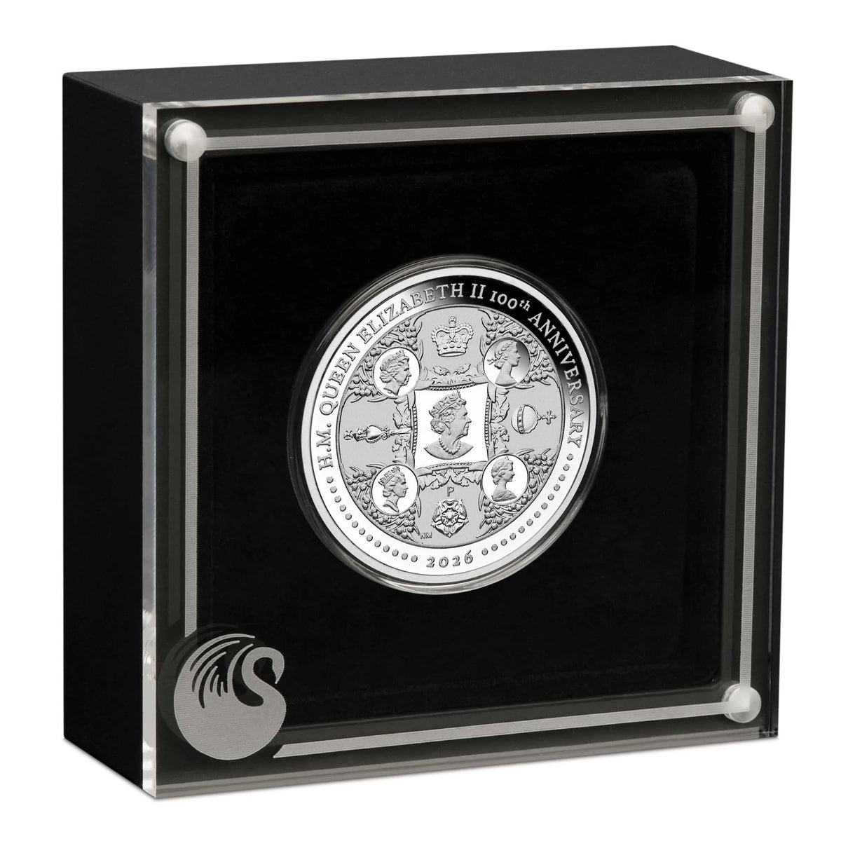 1oz Silver QE2 100th Birthday Silver Proof Coin .9999
