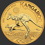2026 1/4oz Perth Mint Gold Kangaroo 40th Anniversary bullion coin – reverse