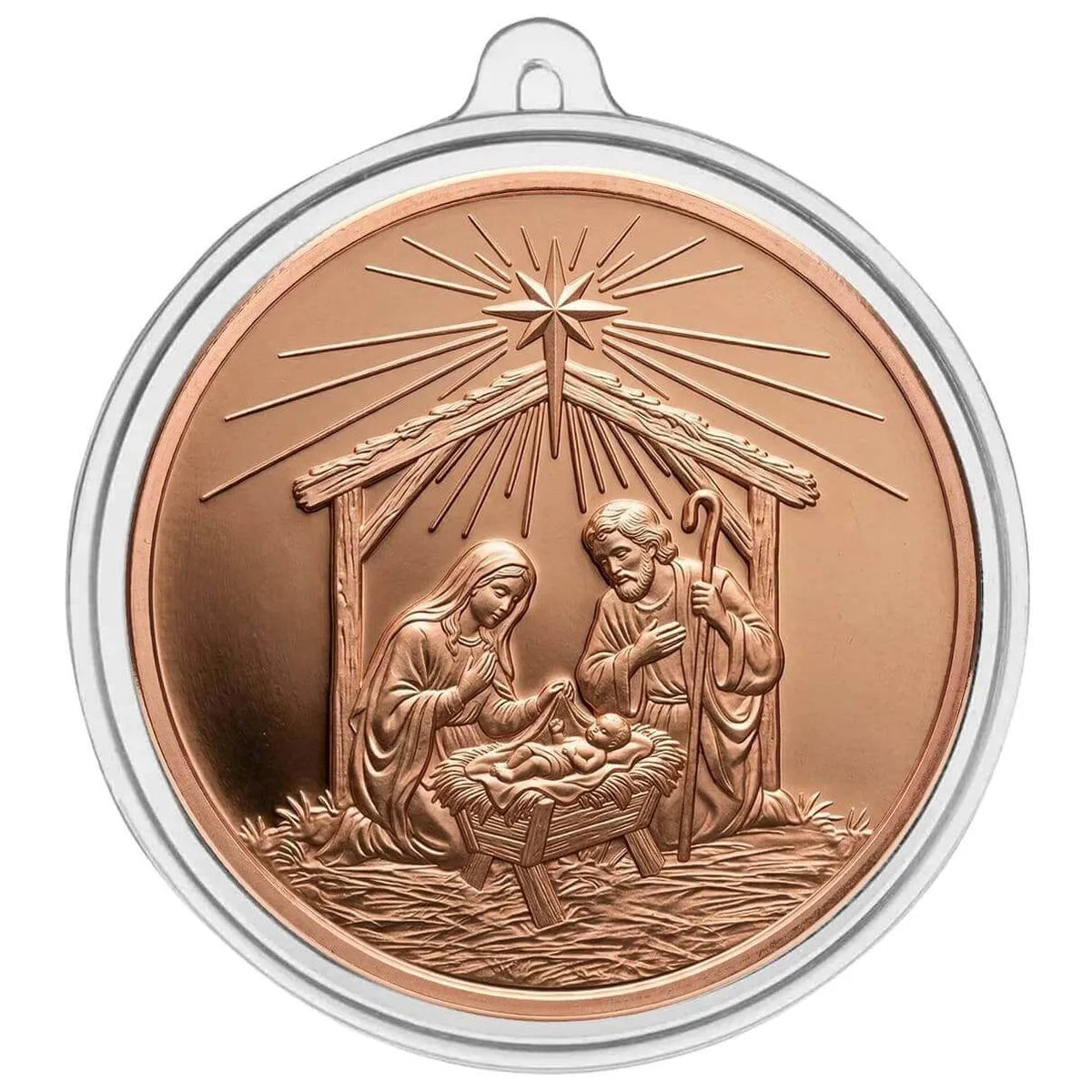 1oz Copper Scottsdale Nativity coin .999