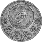 1oz Silver Republic of Liberia-MegaFauna Cave Lion coin .9999