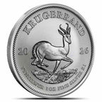 2026 1oz South African Mint Silver Krugerrand bullion coin – obverse