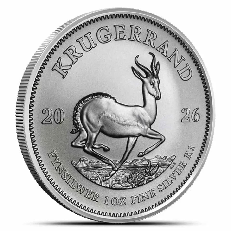 2026 1oz South African Mint Silver Krugerrand bullion coin – obverse