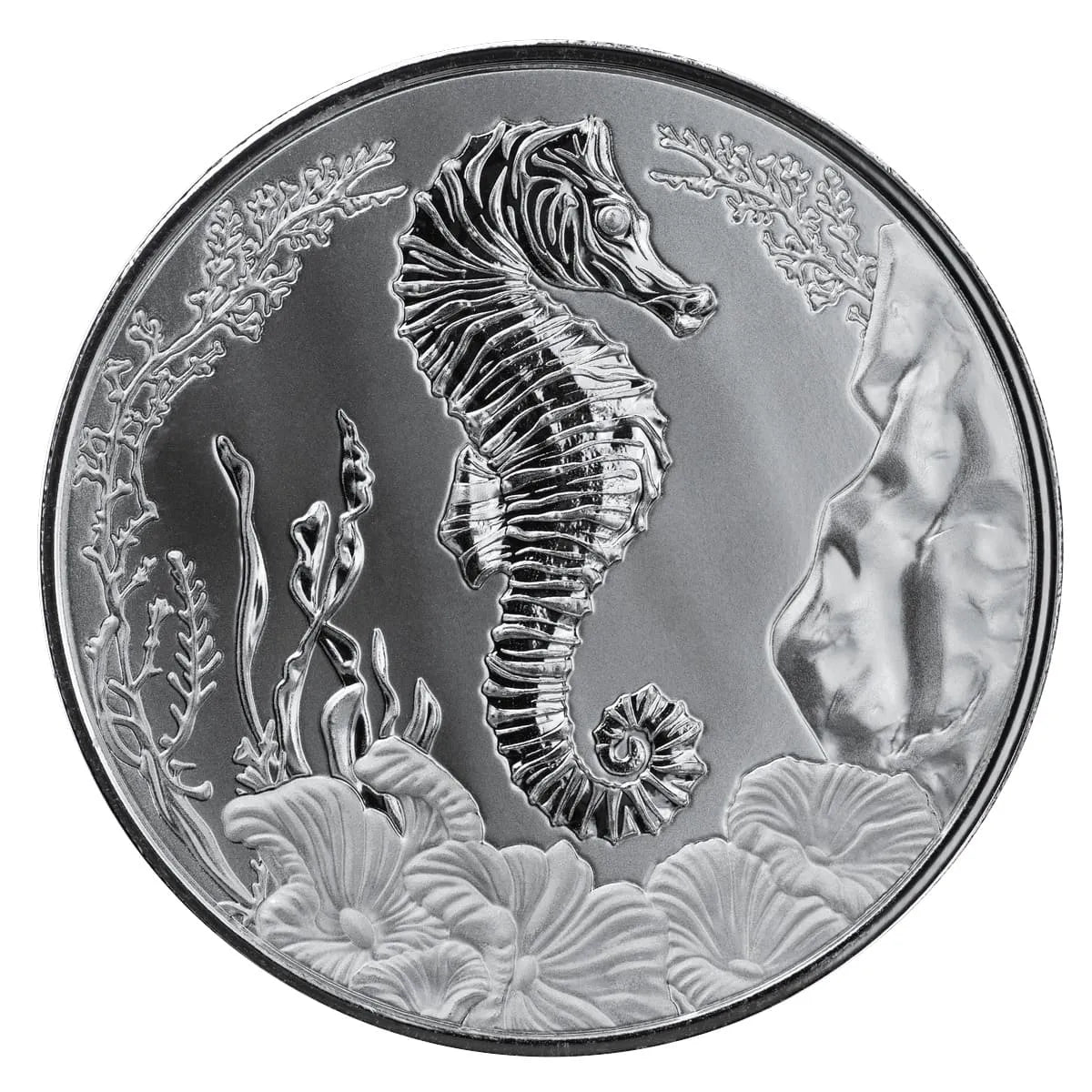 1oz Silver 2025 Samoa Seahorse coin .999