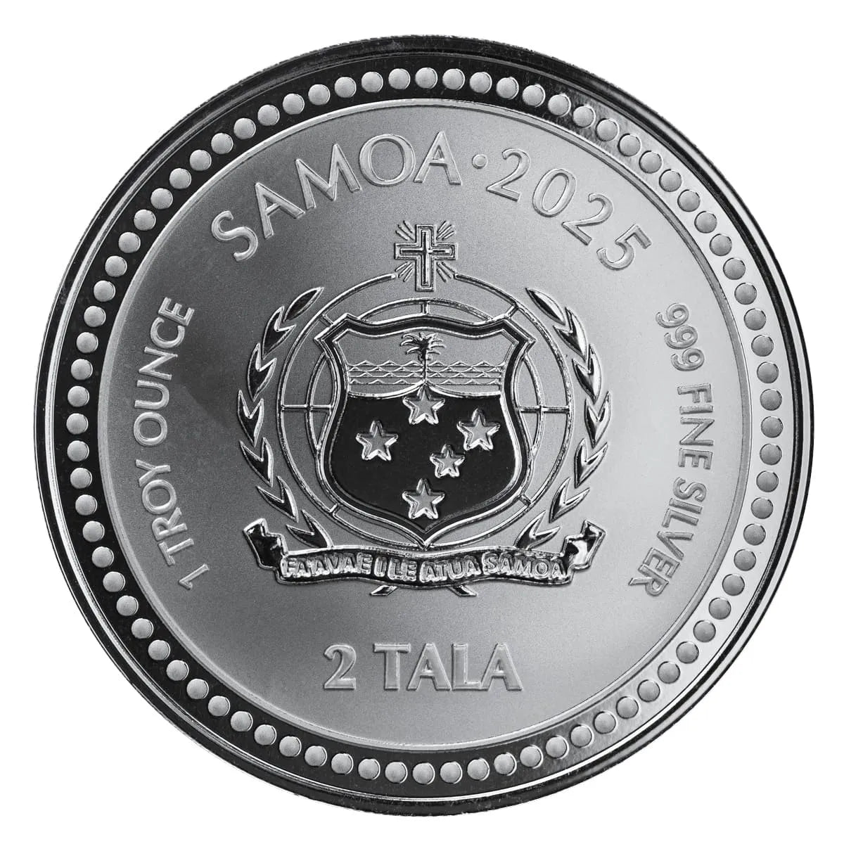 1oz Silver 2025 Samoa Seahorse coin .999