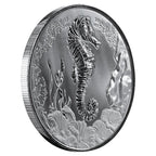 1oz Silver 2025 Samoa Seahorse coin .999