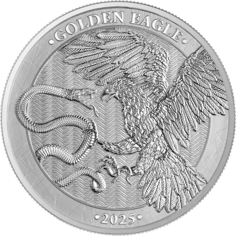 2025 1oz Germania Mint Malta Golden Eagle silver coin – obverse