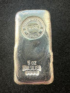 5oz Silver SGS Cast Bar .9999