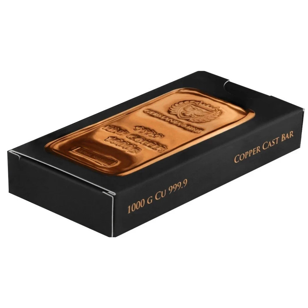 1kg Germania Mint Copper Cast Bar .9999