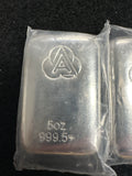 5oz Silver Ainslie Bullion Bar .9995