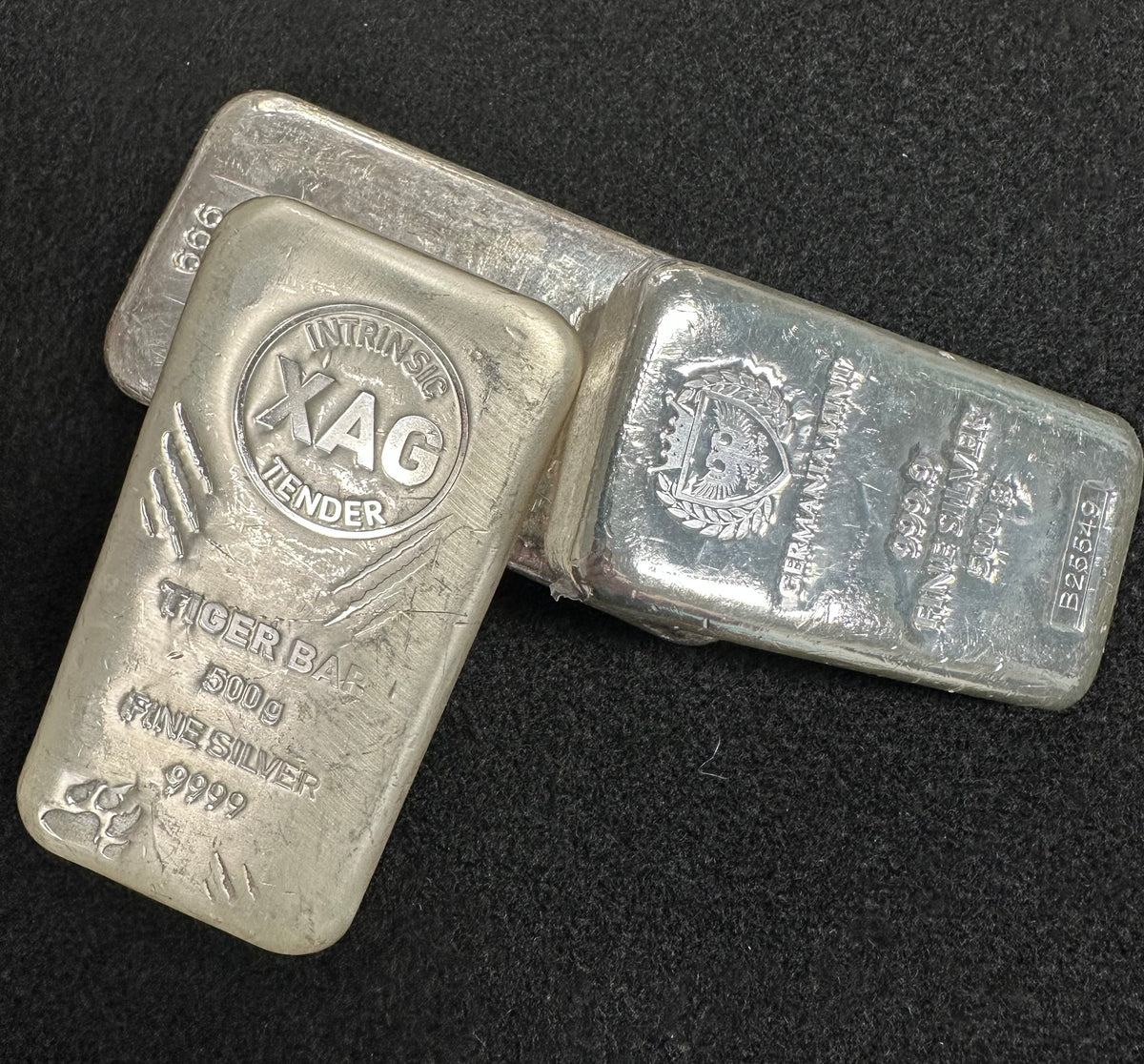 500g Silver Random brands Buyback bar .999