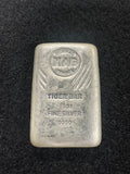 5oz Intrinsic Tender Tiger silver cast bar – front
