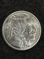 1oz Sunshine Mint Buffalo silver round – reverse