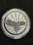 2019 1oz Perth Mint Australian Wedge-Tailed Eagle silver coin – front