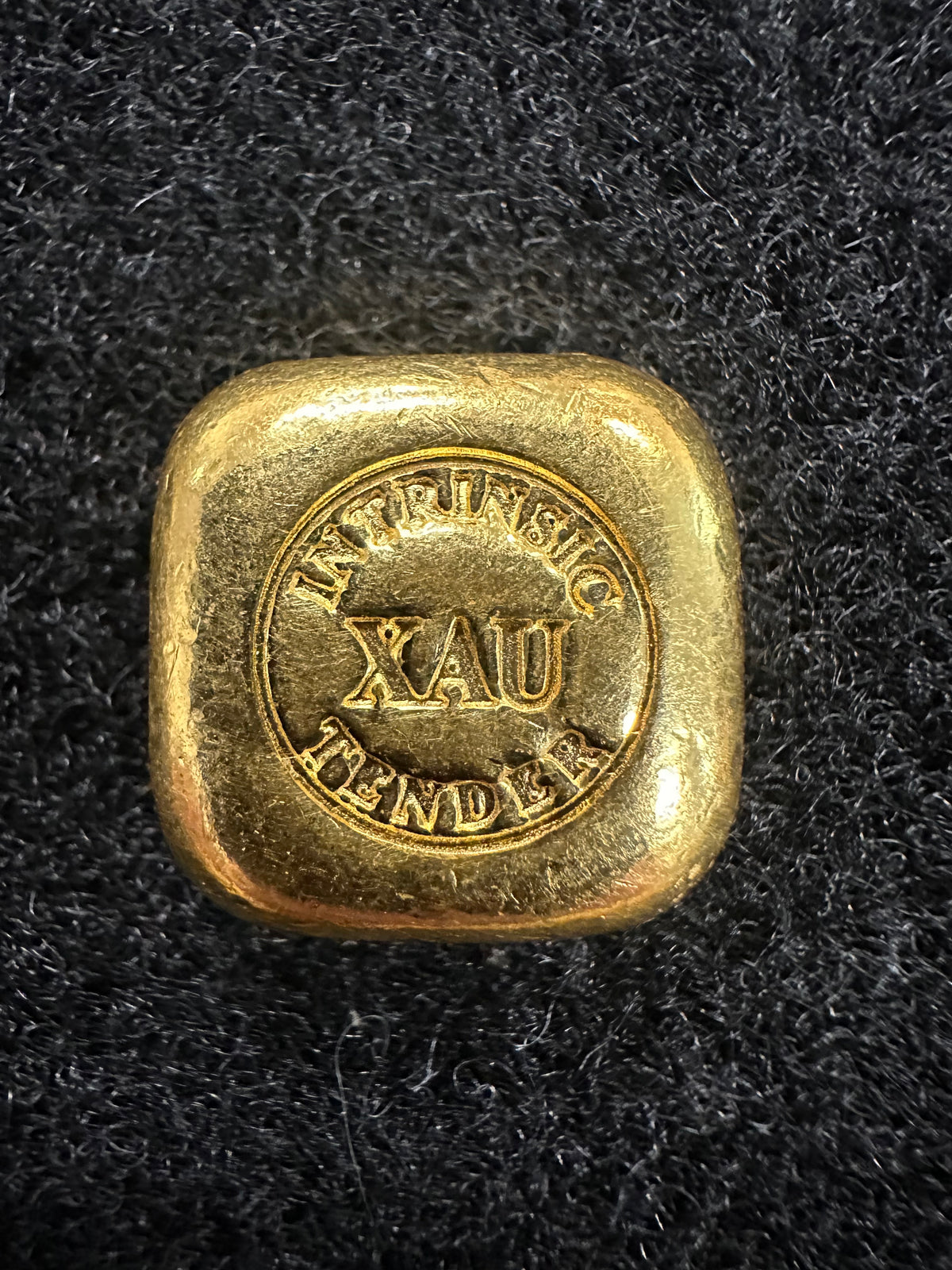 1oz Intrinsic Tender XAU gold cast bar