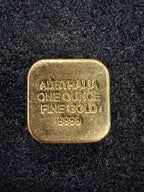1oz Intrinsic Tender XAU gold cast bar – alternate view