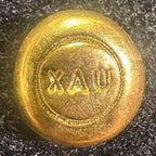 1/2oz Intrinsic Tender XAU Gold Cast Bar .9999