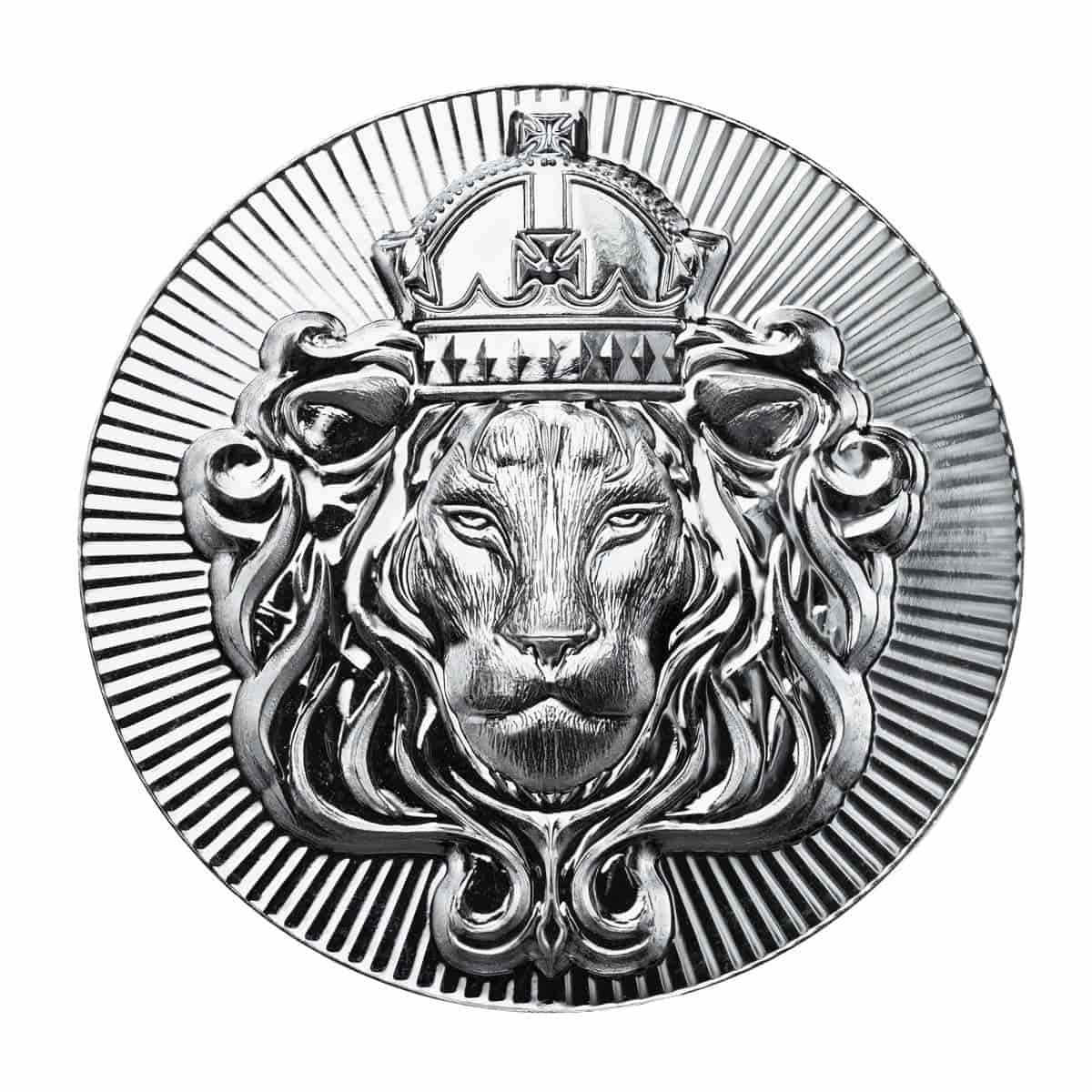 1oz Scottsdale Mint Lion Stacker silver round – alternate view