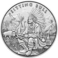1oz Silvertowne Legendary Warriors Sitting Bull silver round – front