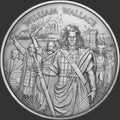 1oz Silvertowne Legendary Warriors William Wallace silver round – front