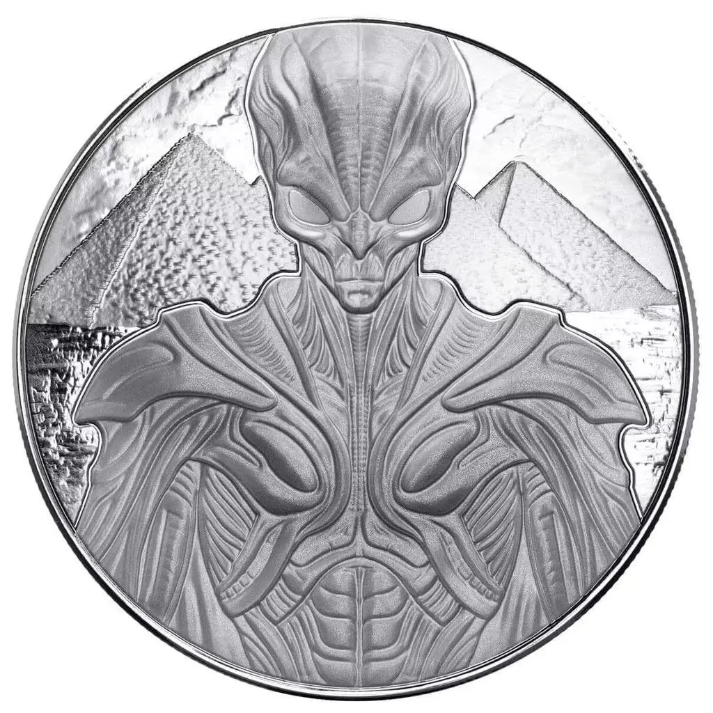 5oz Silver 2025 Scottsdale Mint Alien coin .999