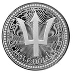 1oz Scottsdale Mint Barbados Trident Silver Coin 2025 .9999