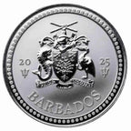 1oz Scottsdale Mint Barbados Trident Silver Coin 2025 .9999