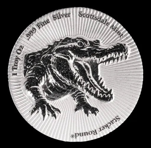 1oz Scottsdale Mint Croc Stacker Silver Round .999