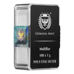 100g Silver Germania Mint Multibar 100x1g Pack .9999