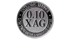 1/10oz Intrinsic Tender XAG silver round – reverse
