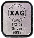 1/2oz Intrinsic Tender XAG silver minted bar – reverse