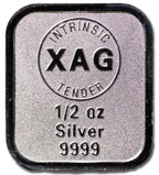 1/2oz Intrinsic Tender XAG silver minted bar – reverse