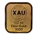 1/2oz Intrinsic Tender XAU gold minted bar – reverse
