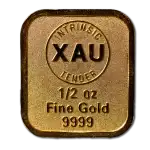 1/2oz Intrinsic Tender XAU gold minted bar – reverse